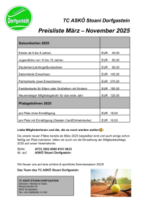 Mitgliedsbeiträge 2025